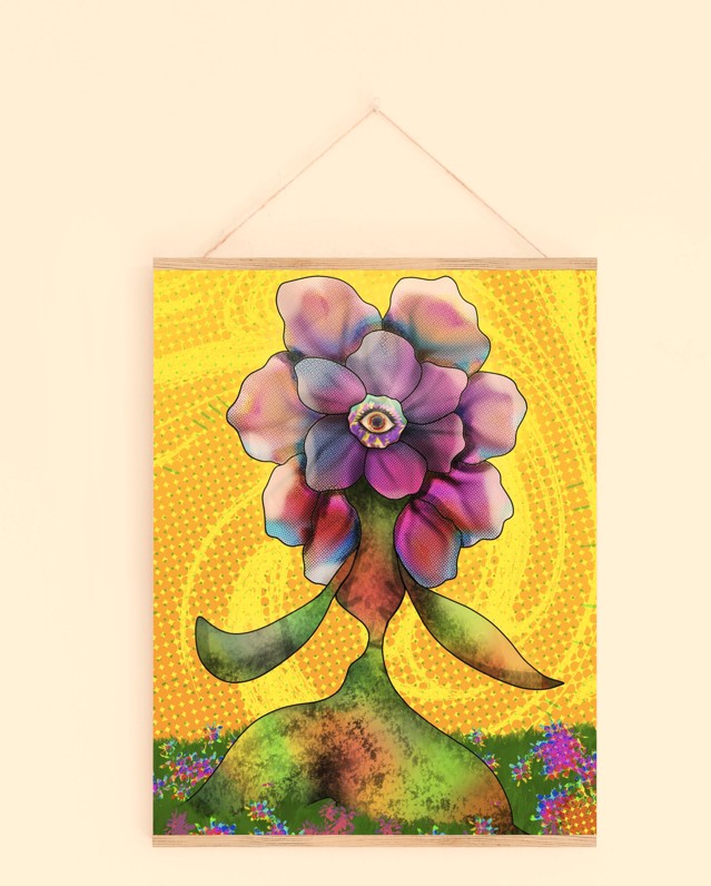 image de Sous l'oeil en fleur -  Art numérique - Artiste: Marguerite Breuleux